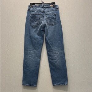 AG Adriano Goldschmied Light Blue Denim "Saige" High Rise Straight Leg size 28